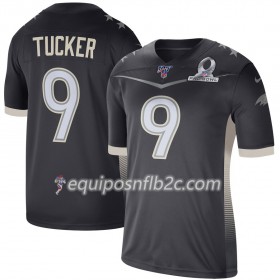 Camiseta Hombre NFL Baltimore Ravens Justin Tucker 9 Nike 2020 AFC Pro Bowl Game 100th